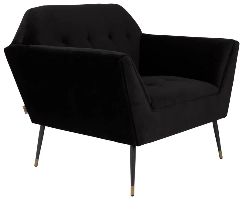 Lounge Sessel KATE BLACK Samt von DUTCHBONE