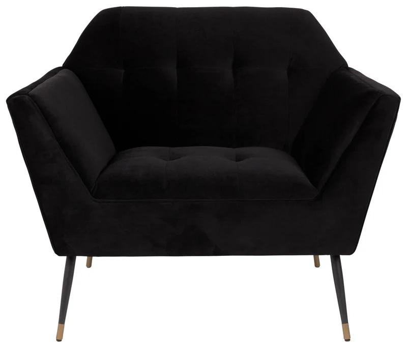 Lounge Sessel KATE BLACK Samt von DUTCHBONE