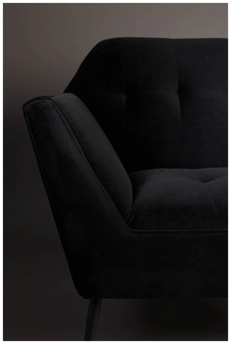 Lounge Sessel KATE BLACK Samt von DUTCHBONE