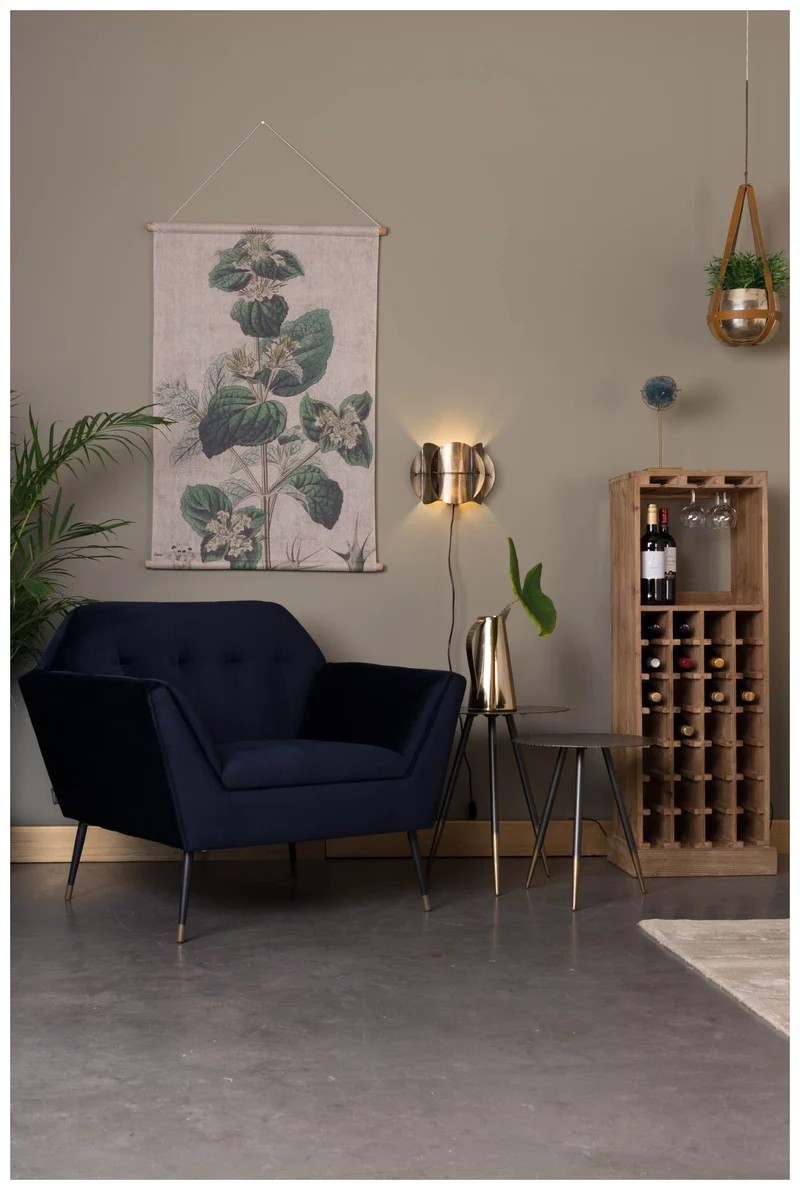 Lounge Sessel KATE DEEP BLUE Samt von DUTCHBONE