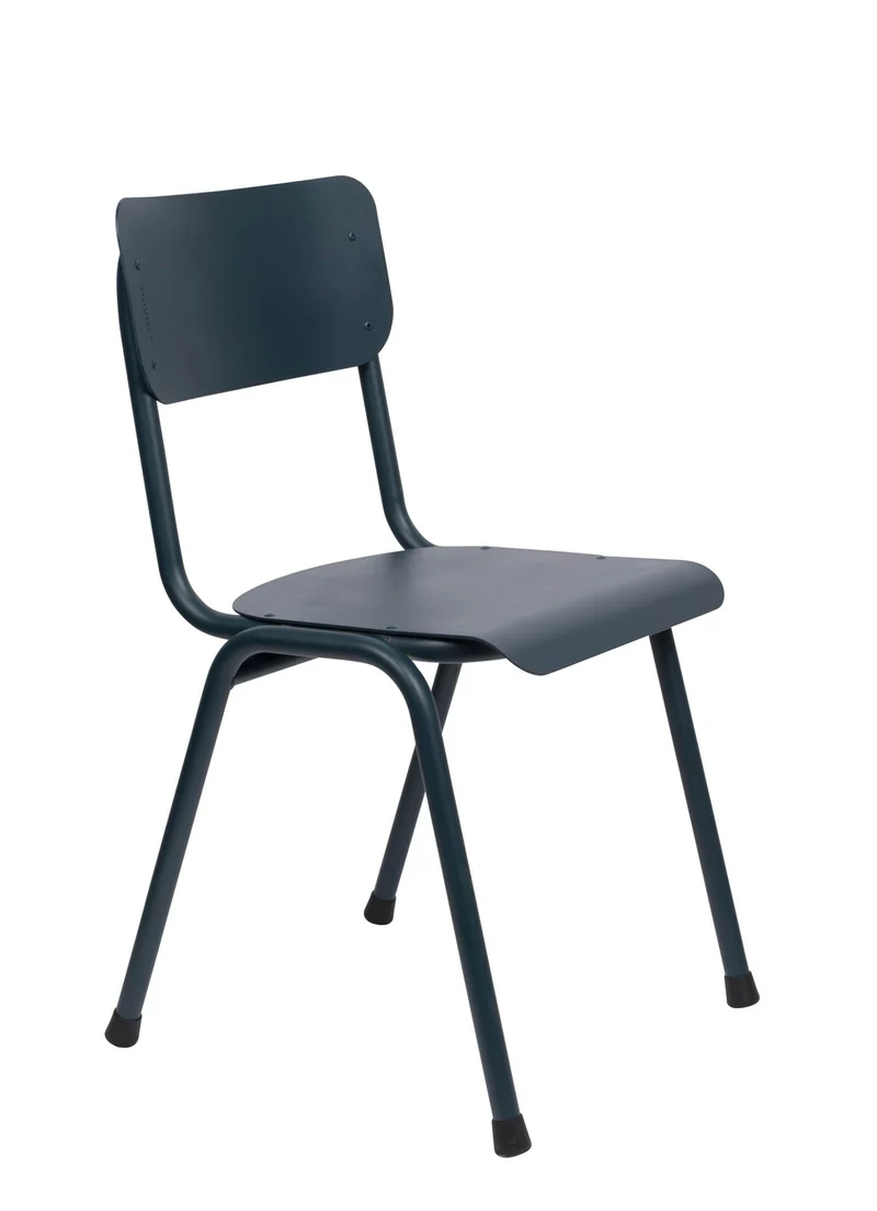 Gartenstuhl Stapelstuhl BACK TO SCHOOL OUTDOOR Blue von ZUIVER