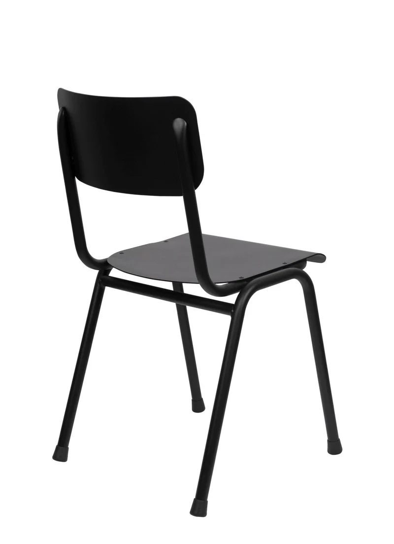 Gartenstuhl Stapelstuhl BACK TO SCHOOL OUTDOOR Black von ZUIVER