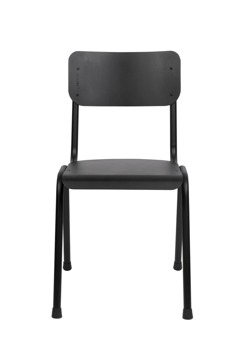 Gartenstuhl Stapelstuhl BACK TO SCHOOL OUTDOOR Black von ZUIVER