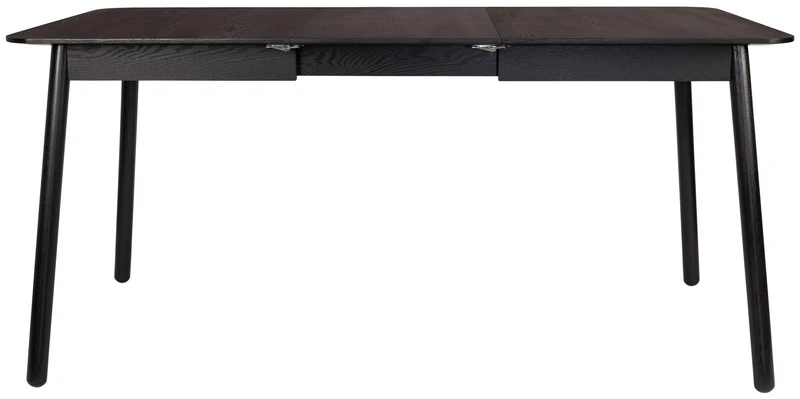 Esstisch GLIMPS BLACK von ZUIVER 120 x 80 ausziehbar Esche
