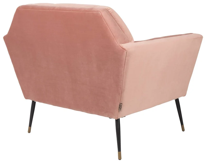 Lounge Sessel KATE Samt Altrosa von DUTCHBONE