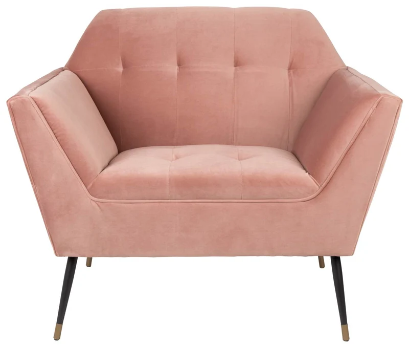 Lounge Sessel KATE Samt Altrosa von DUTCHBONE
