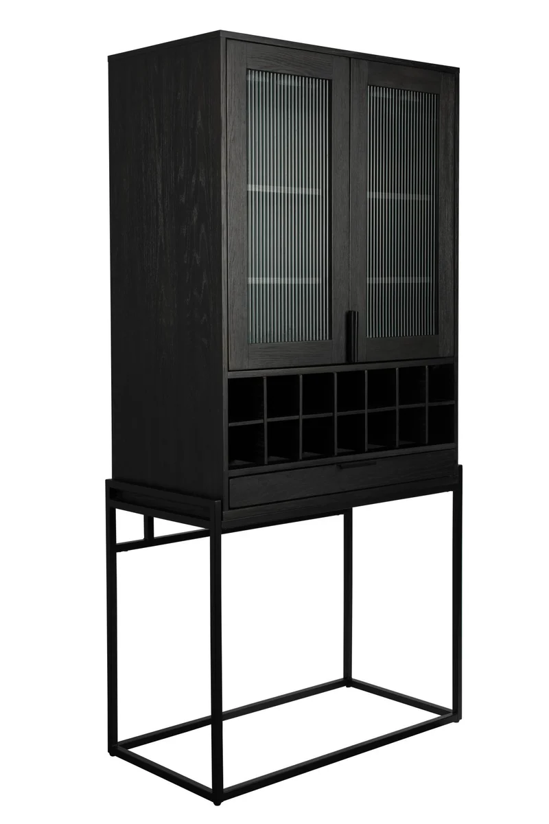 Buffetschrank Weinschrank TRAVIS BLACK OAK von ZUIVER