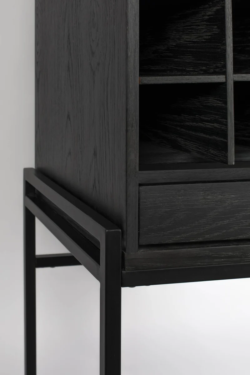 Buffetschrank Weinschrank TRAVIS BLACK OAK von ZUIVER