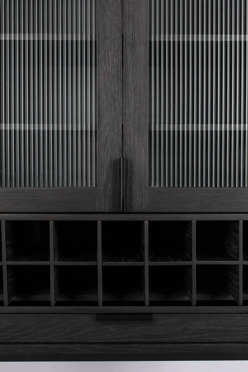 Buffetschrank Weinschrank TRAVIS BLACK OAK von ZUIVER