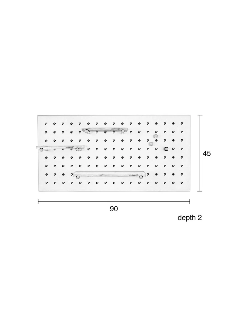 PEGBOARD BUNDY GREEN - Steckboard von Zuiver in Grün