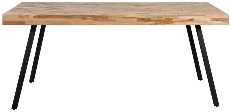 Design Esstisch SURI 180 x 90 cm Platte recycled Teak
