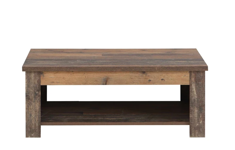 Couchtisch CLIF mit aufklappbarer Platte Optik: Old Wood Vintage