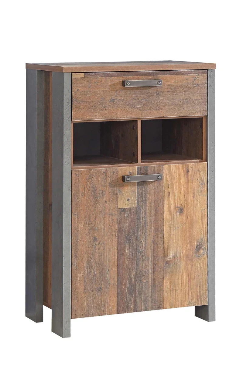 Garderobe CLIF Garderobenset 4-tlg. Optik: Old Wood Vintage von Forte