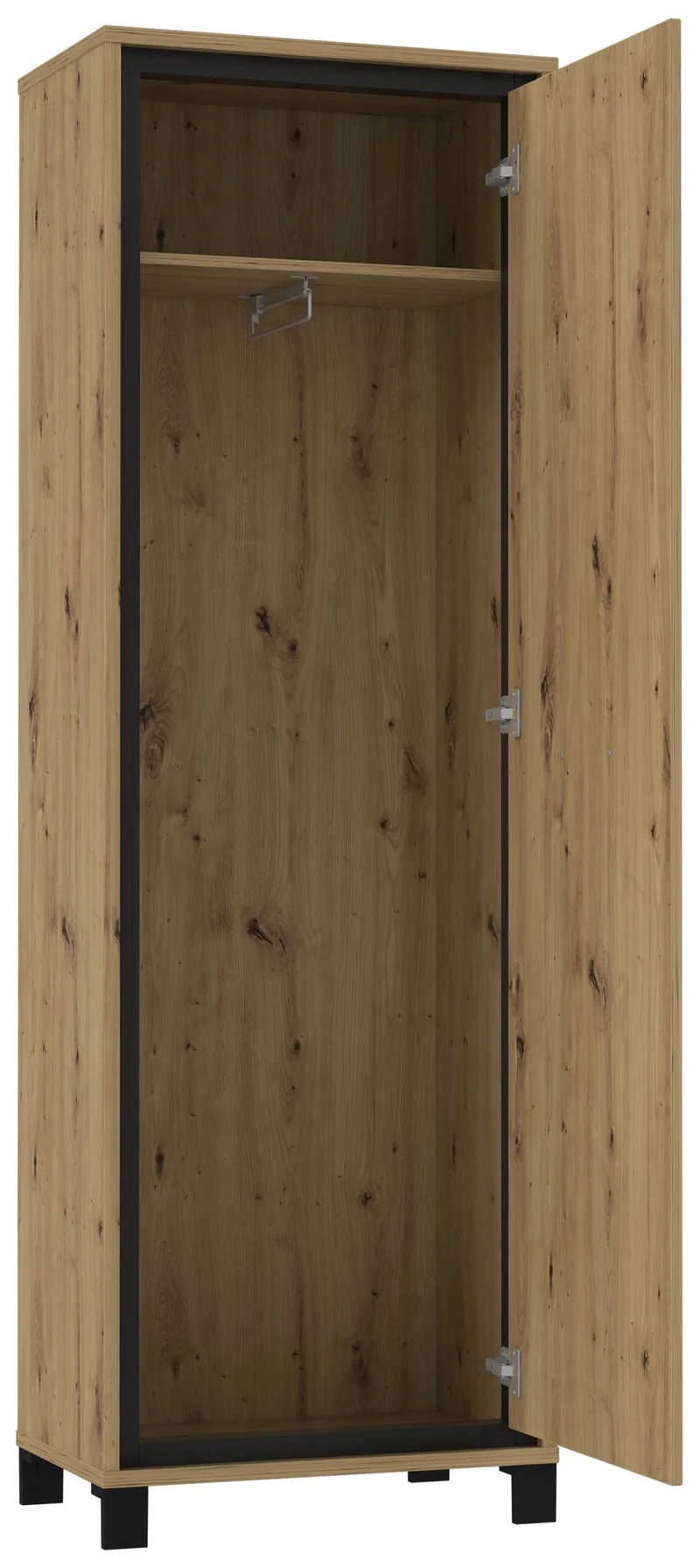 Garderobenschrank TRONDHEIM Artisan Eiche / Schwarzeiche von Forte
