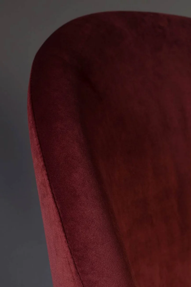 Esszimmerstuhl BARBARA VELVET Samt Rot von DutchBone