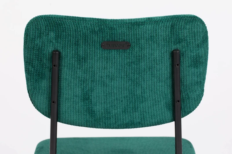 Barhocker BENSON GREEN von ZUIVER mit trendigen Cordstoff