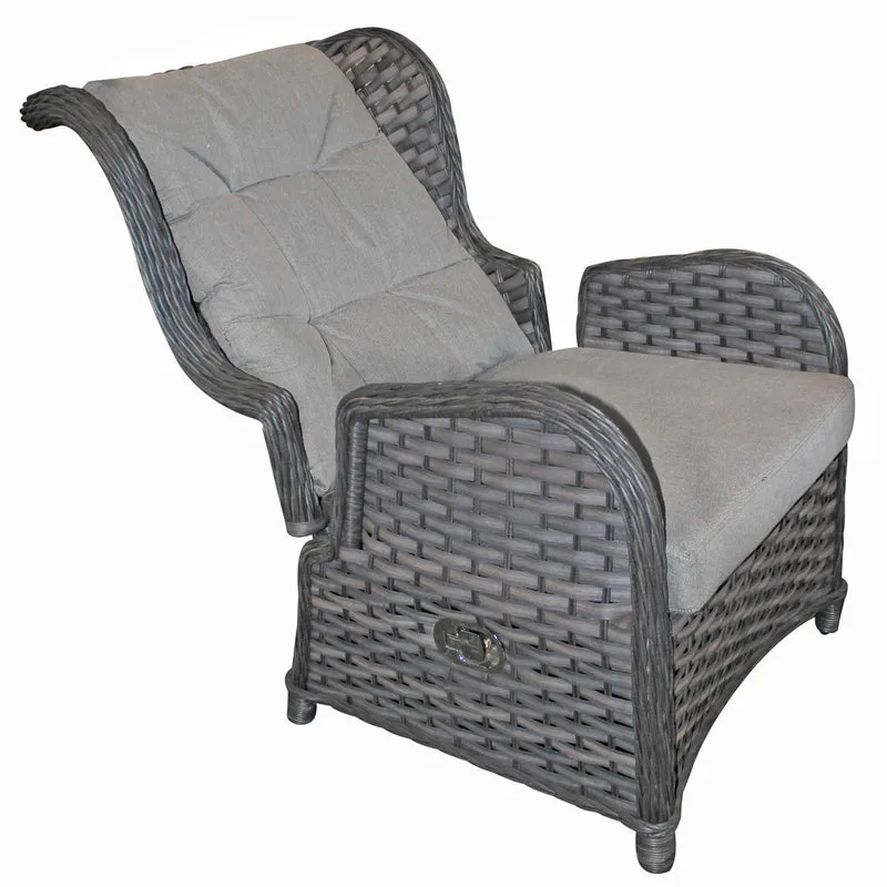 Gartensessel Relaxsessel COMFORT Polygeflecht ohne Hocker
