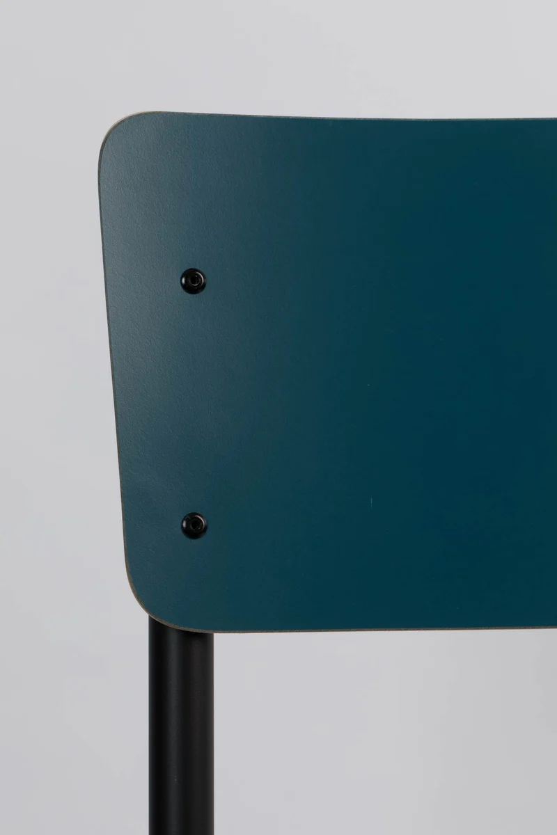 Stuhl Stapelstuhl BACK TO SCHOOL MATTE PETROL von ZUIVER