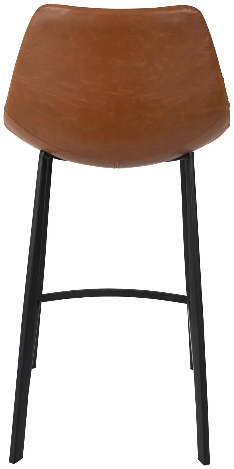 Tresenhocker FRANKY Kunstleder Vintage braun von DutchBone