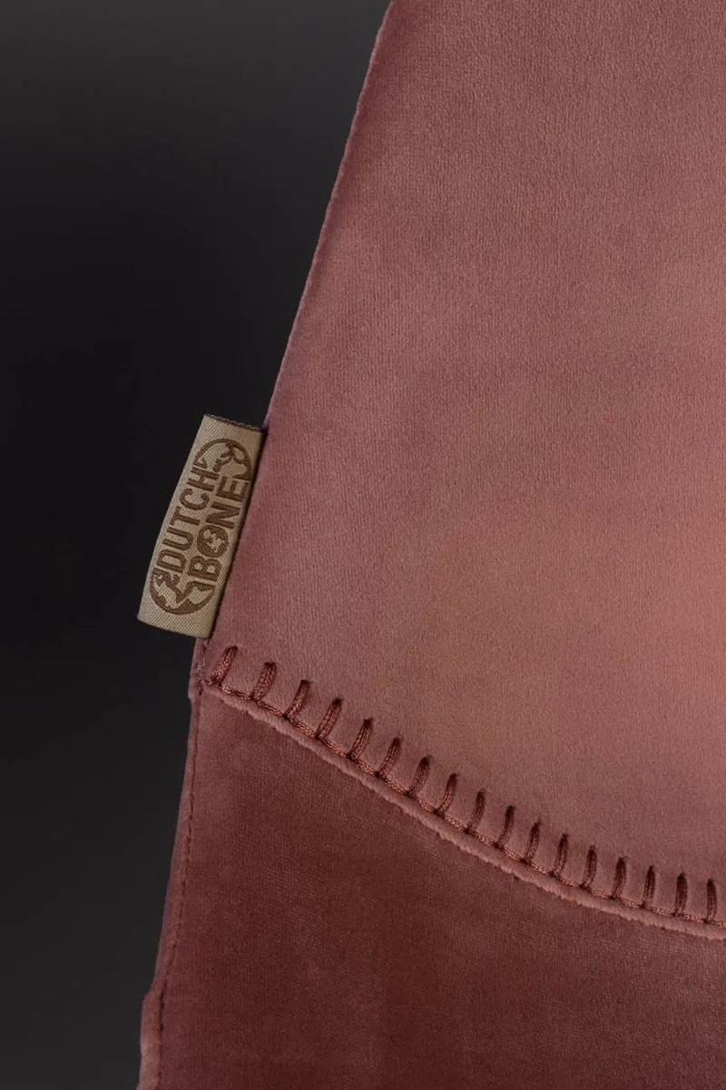 Esszimmerstuhl FRANKY VELVET Samt Rosa von DutchBone