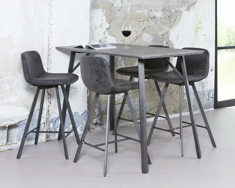 Bartisch JAN 140 x 70 cm Tischplatte in Beton Optik