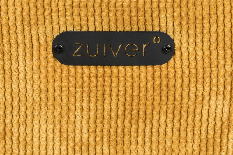 ZUIVER Armlehnstuhl BENSON OCHRE mit trendigen Cordstoff