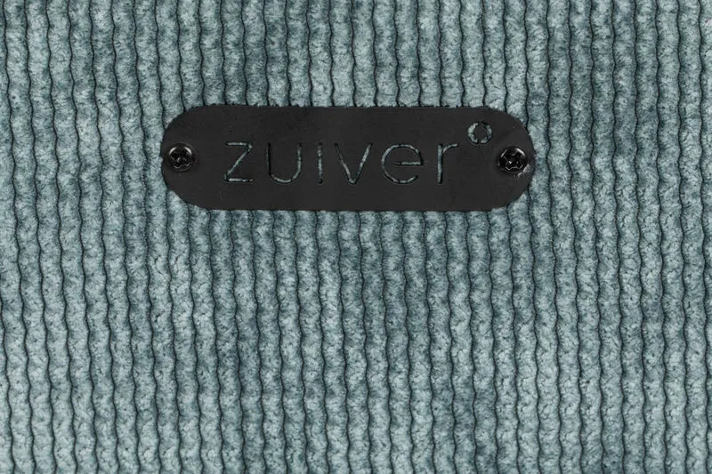 ZUIVER Armlehnstuhl BENSON GREY BLUE mit trendigen Cordstoff