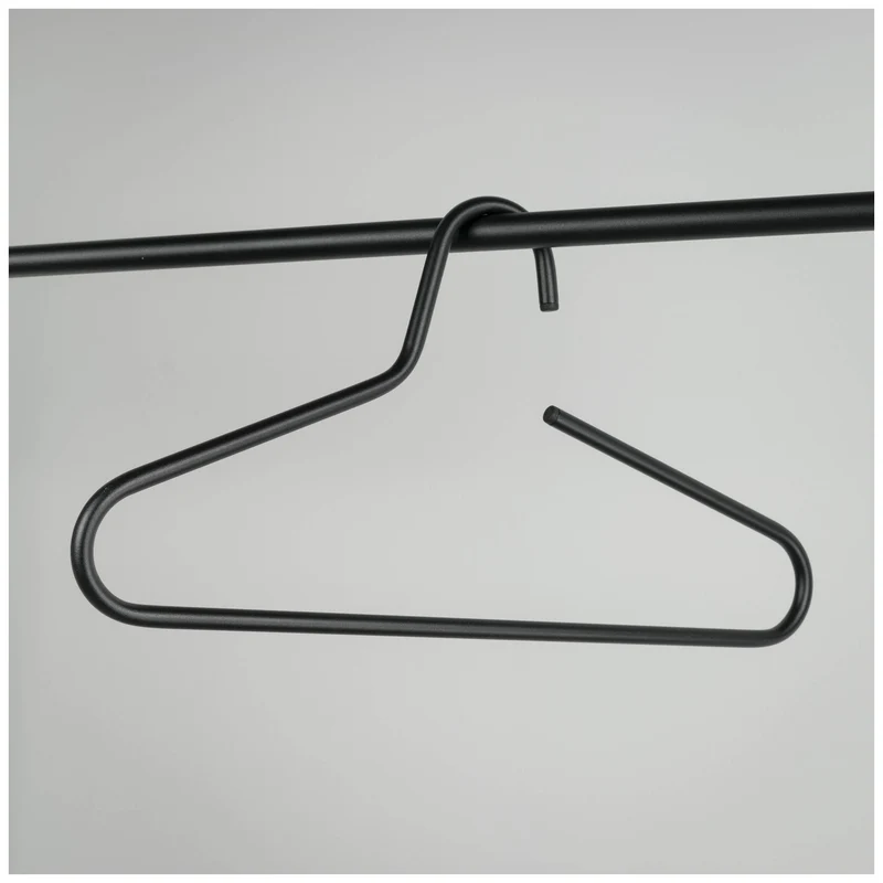 Kleiderbügel Victorie 5er Set, Schwarz pulverbeschichtet