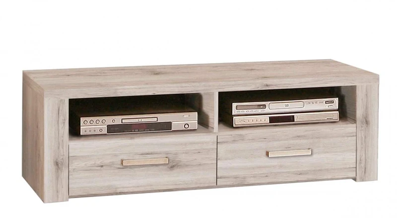 TV-Board PORTLAND Lowboard 2 Schubladen, Sandeiche Optik, von Forte