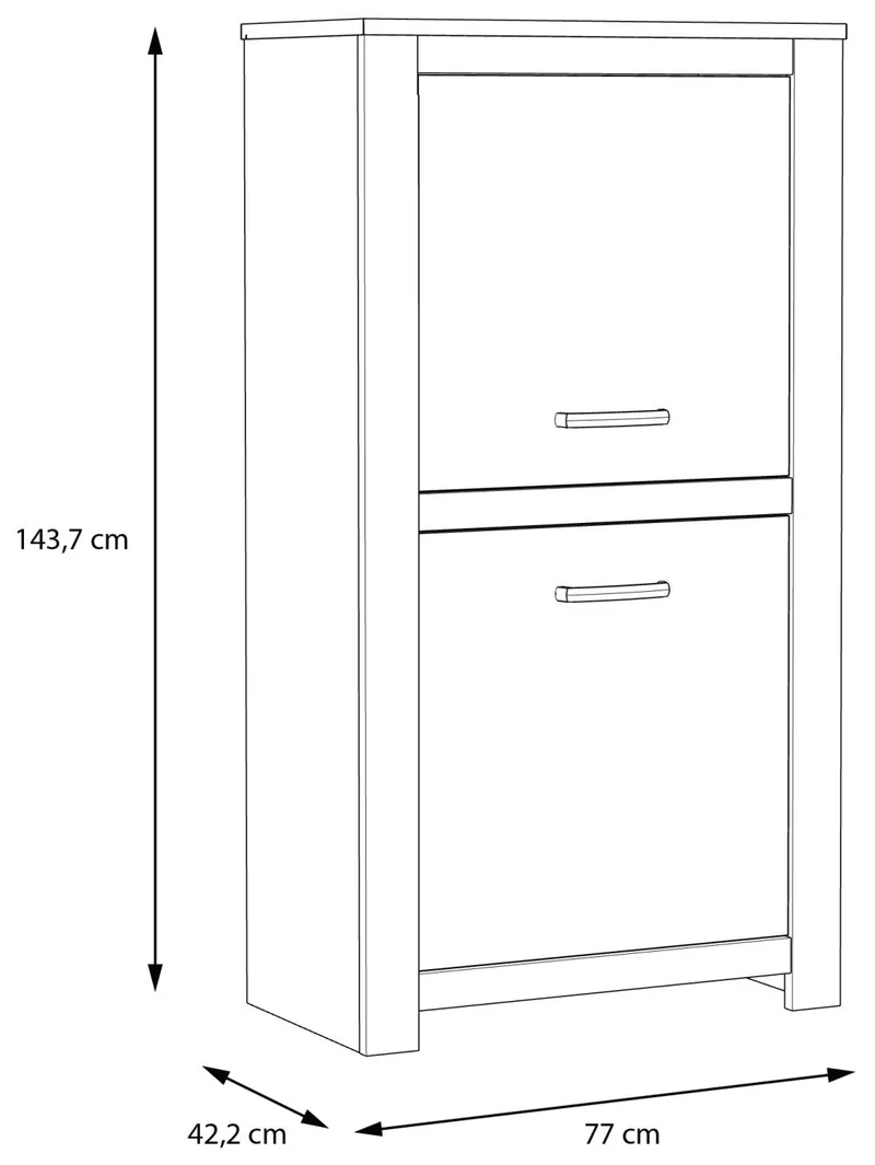 Highboard HAVANNA 2 Türen Optik: Alteiche von Forte