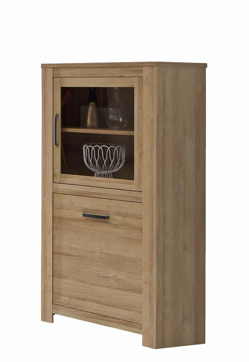 Highboard Vitrine HAVANNA 2 Türen Optik: Alteiche von Forte