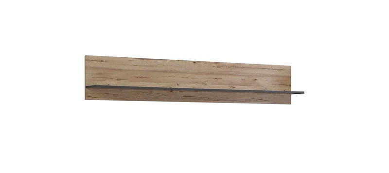 Wandboard COMO 150 cm Optik Grau / Planked Eiche