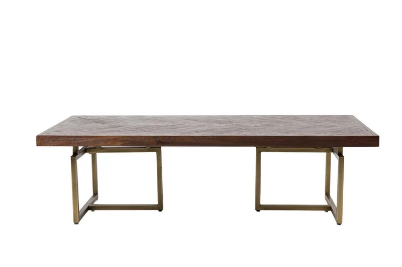 Couchtisch CLASS mit Fischgrät Platte 120 x 60 cm von DutchBone