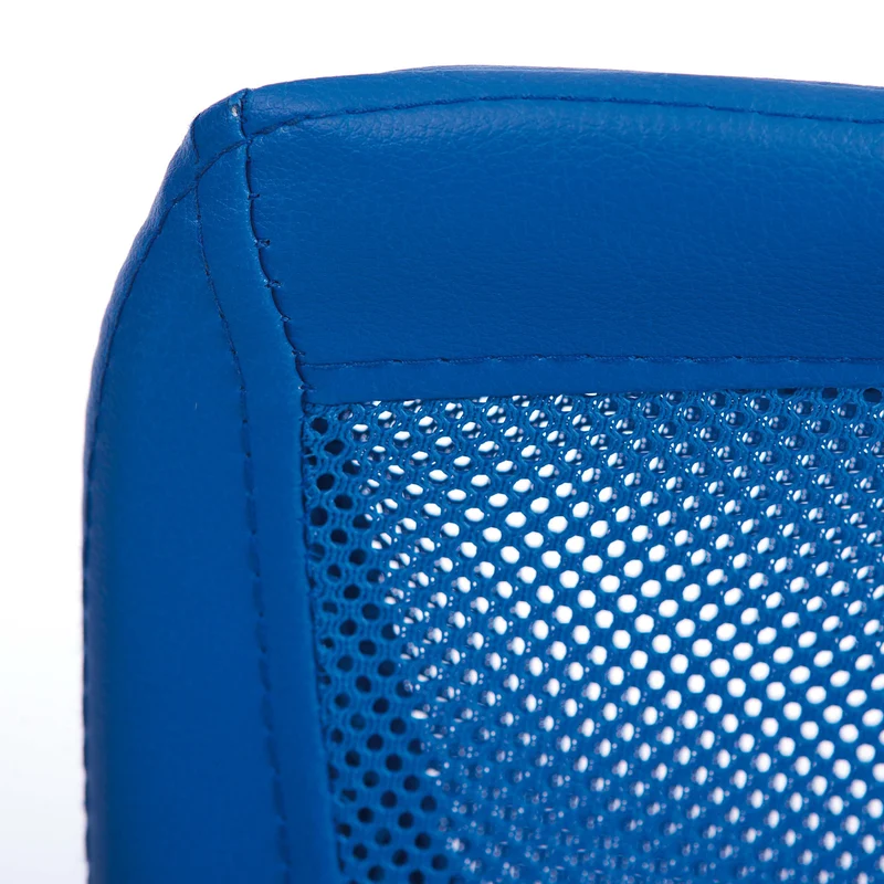 Kinderdrehstuhl BONNIE Blau, höhenverstellbar mit Fußkreuz Chrom