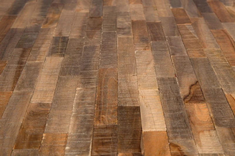 Runder Esstisch MO 110 cm - recycled Teak für ein gemütliches Ambiente