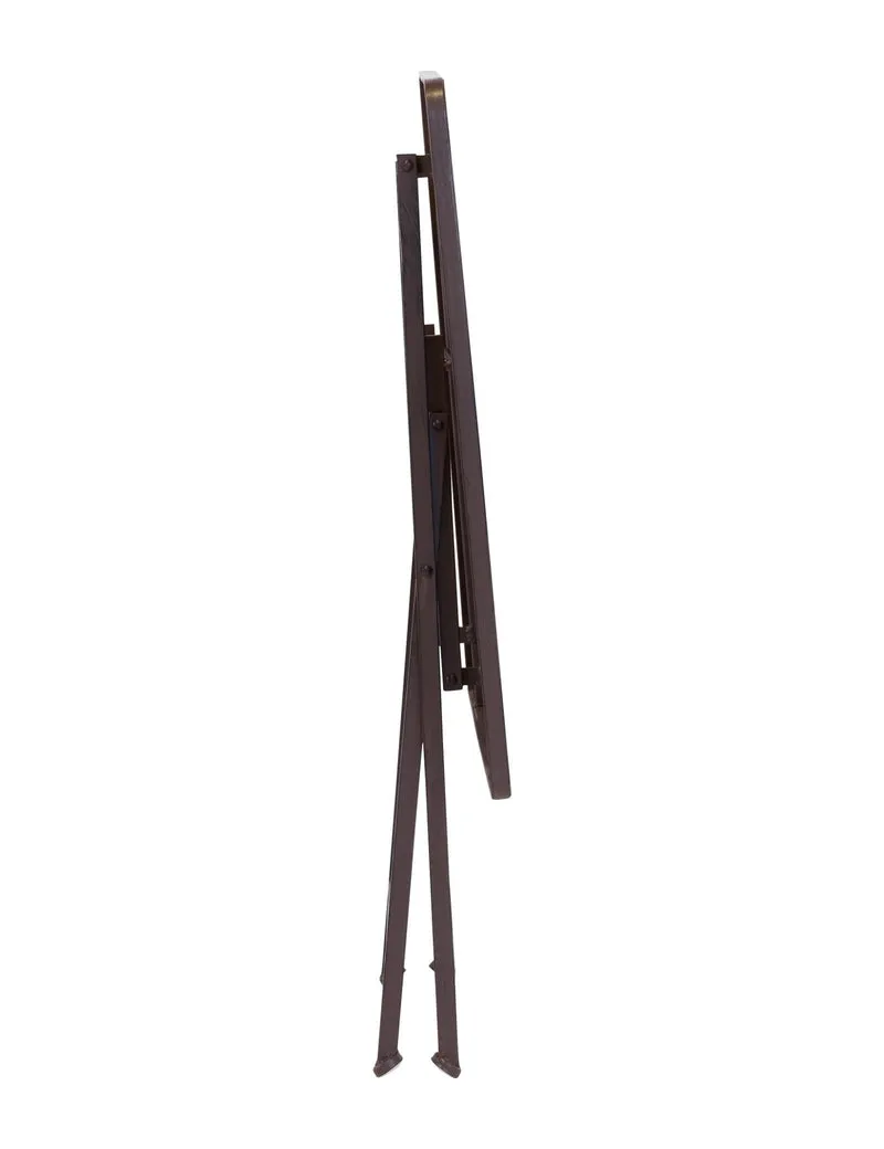 Klapptisch MARIANA 70 x 70 cm Metalltisch antik braun