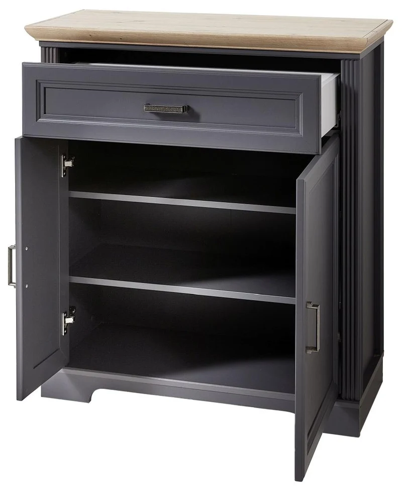 Garderobenset JASMIN GH80 Farbton Graphit und Artisan Eiche 5-teilig