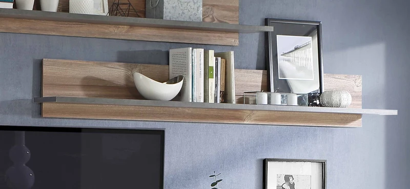 Wandboard NOTE 189,5 cm Optik: Picea Kiefer und Betonoptik
