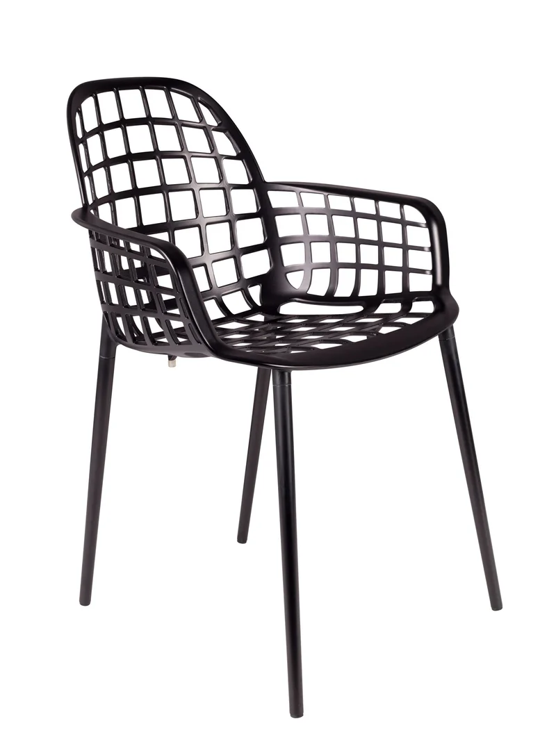 Stuhl Gartenstuhl ALBERT Aluminium Schwarz von ZUIVER