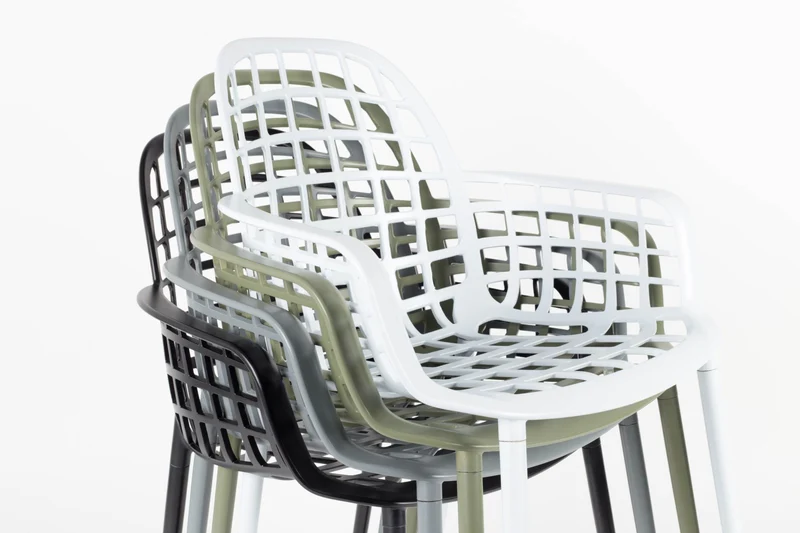 Stuhl Gartenstuhl ALBERT Aluminium Grau von ZUIVER