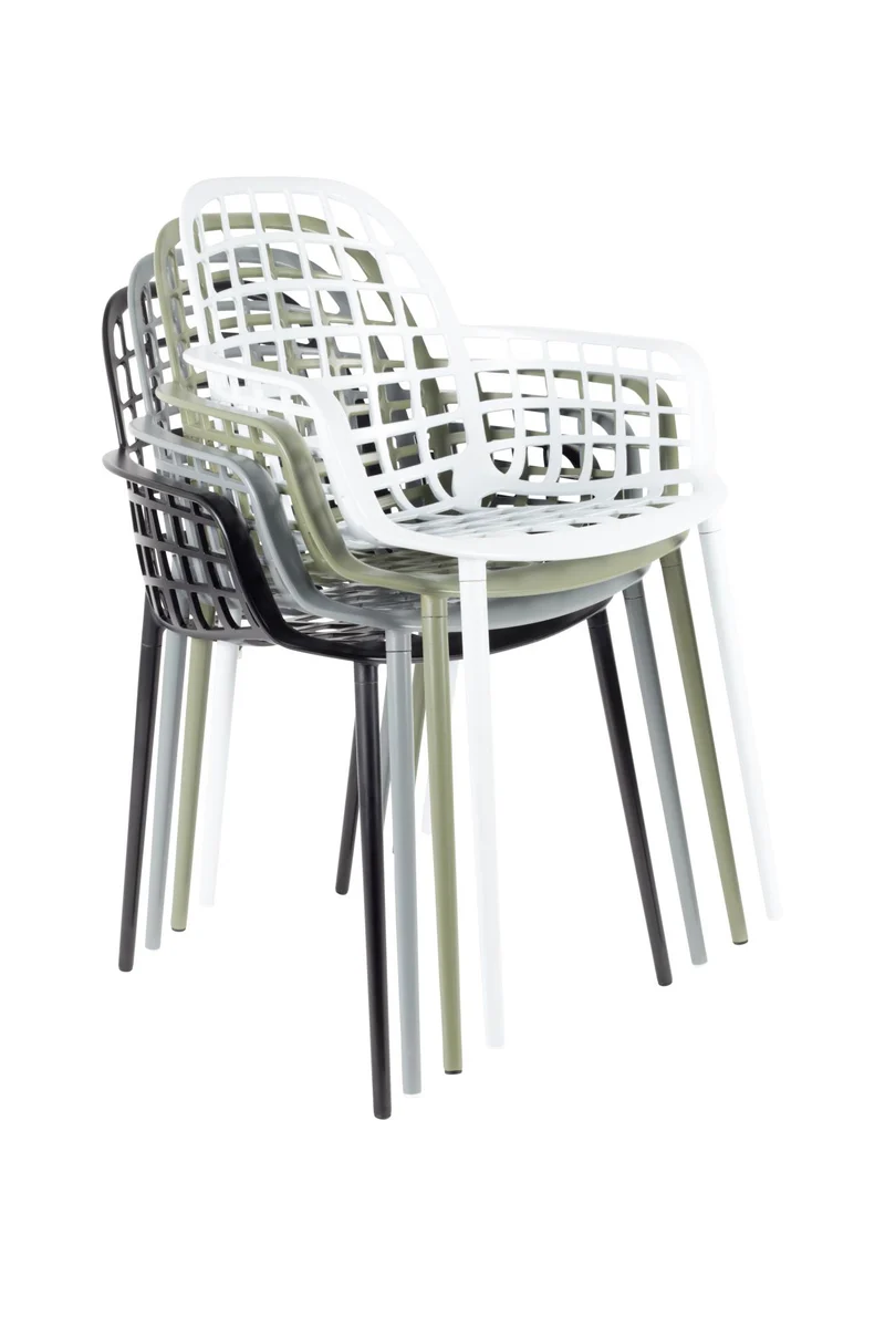 Stuhl Gartenstuhl ALBERT Aluminium Weiß von ZUIVER