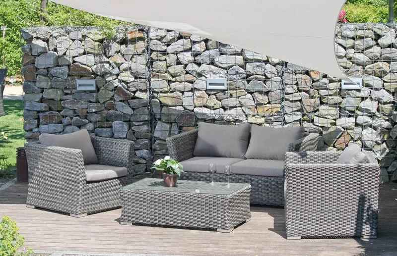 Garten Lounge Gruppe AVILA 4-teilig inkl. Kissen
