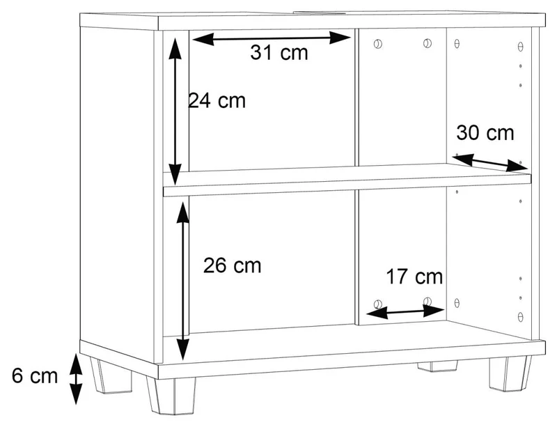 Badezimmer Komplett-Set VERIS 1, 5-tlg., Badmöbel Front weiß Hochglanz