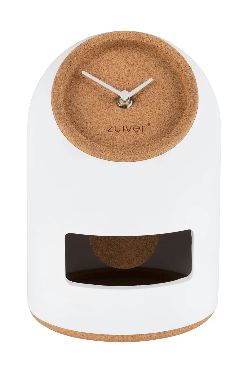 Uhr Tischuhr UNO WHITE von ZUIVER