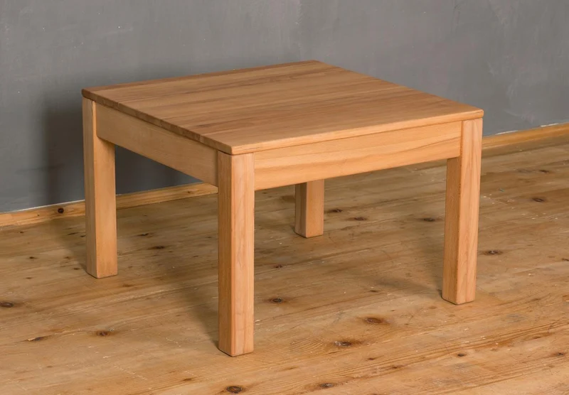 Couchtisch Wohnzimmertisch 70 x 70 cm Kernbuche geölt, Genf
