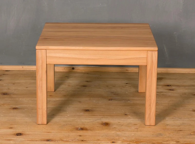 Couchtisch Wohnzimmertisch 70 x 70 cm Kernbuche geölt, Genf