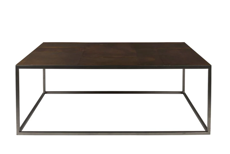 Couchtisch LEE mit Vintage Messing Platte von DutchBone