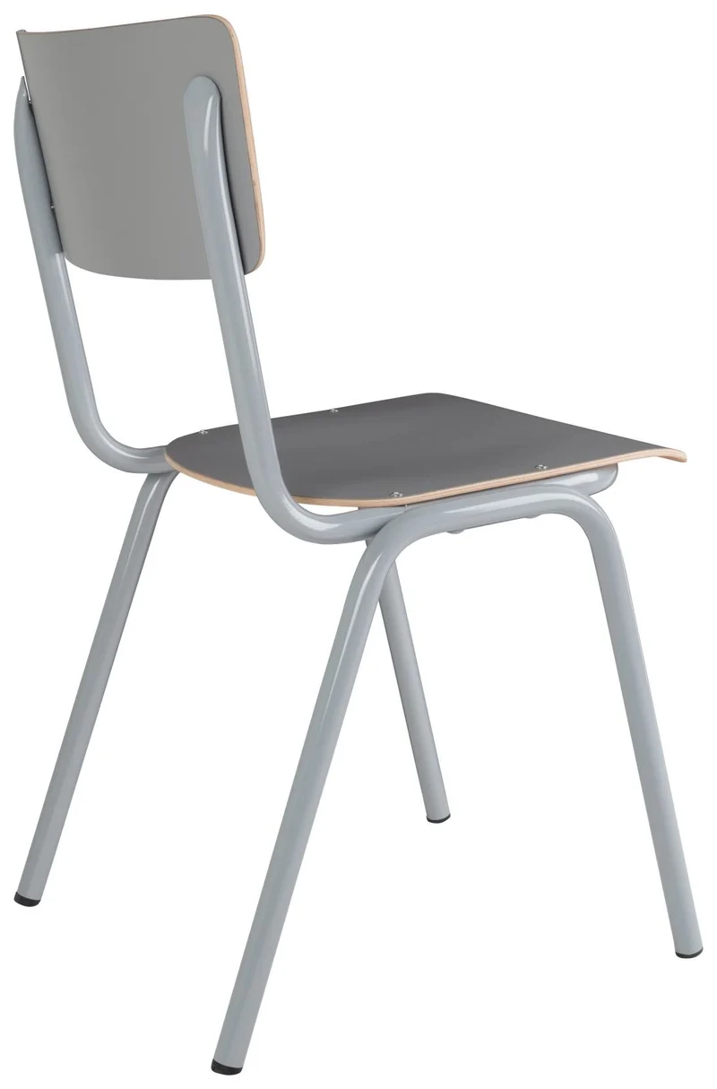 Stuhl Stapelstuhl BACK TO SCHOOL Grau von ZUIVER