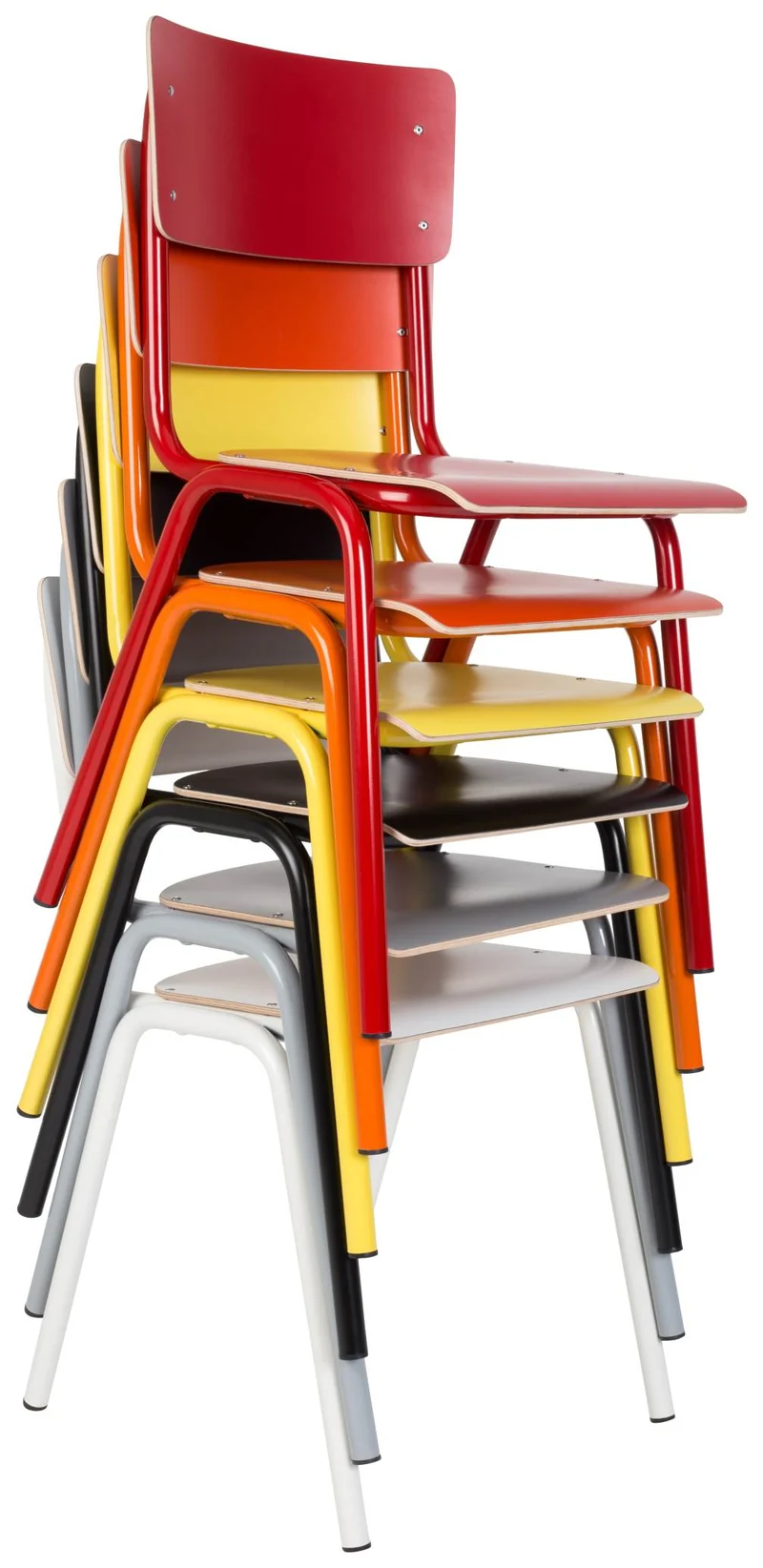Stuhl Stapelstuhl BACK TO SCHOOL Weiß von ZUIVER