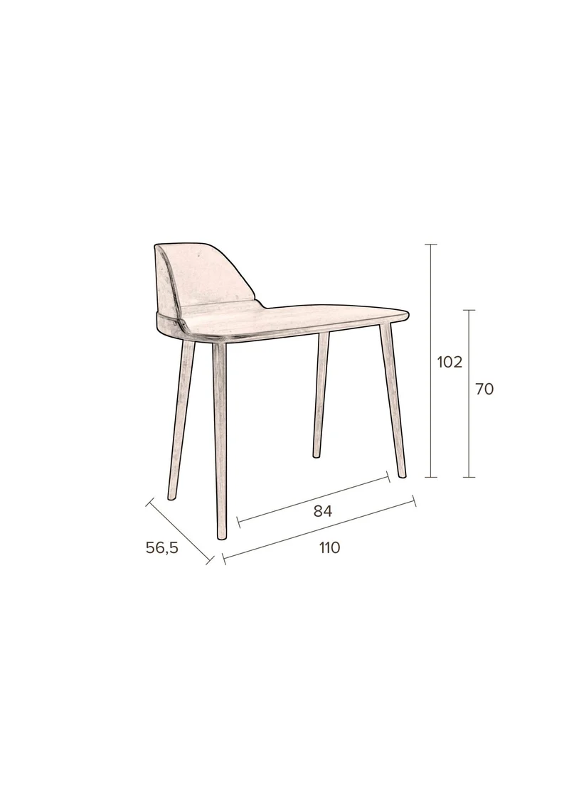 Retro Schreibtisch FINN von DutchBone